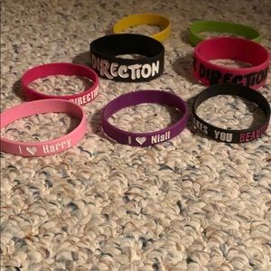 Rubber One Direction Bracelets